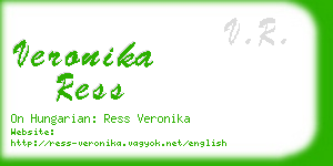 veronika ress business card